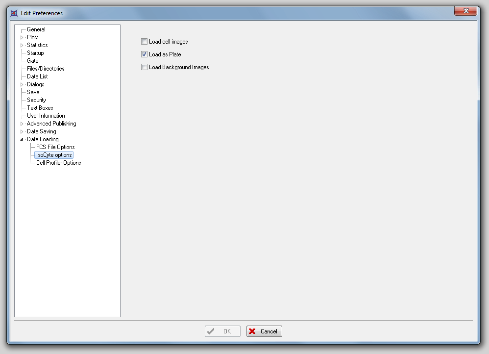 图 8.27  IsoCyte Data Loading Options (IsoCyte数据导入选项)